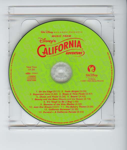 电影原声 – 2001 – Disney’s California Adventure 迪士尼加州冒险乐园 [AVCW-12209][日本版][WAV+CUE]