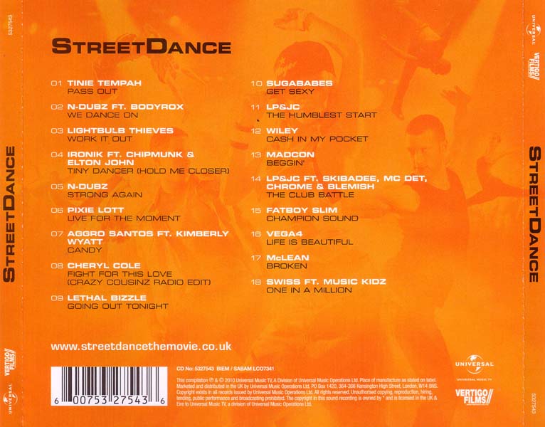 电影原声 – 2010 – Street Dance 舞力对决 [5327543][英国版][WAV+CUE]