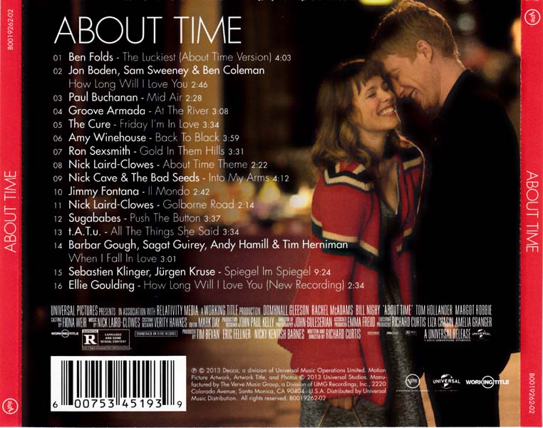 电影原声 – 2013 – About Time 时空恋旅人 [B0019262-02][美国版][WAV+CUE]