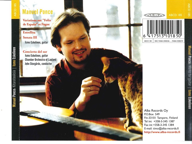 Ismo Eskelinen 伊斯莫・埃斯基宁 – 2003 – Ponce – Works for Guitar [ABCD 185][芬兰版][WAV+CUE]