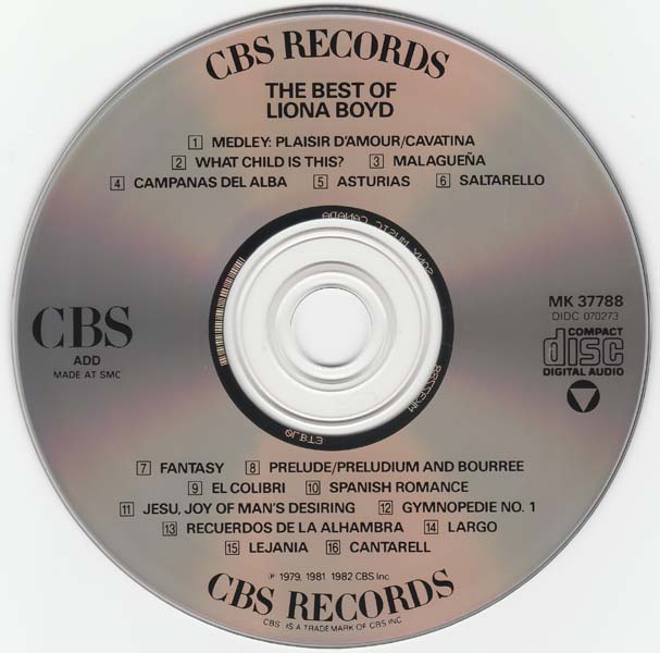 Liona Boyd 莉奥娜・博伊德 – 1982 – The Best of Liona Boyd [MK 37788][加拿大版][WAV+CUE]