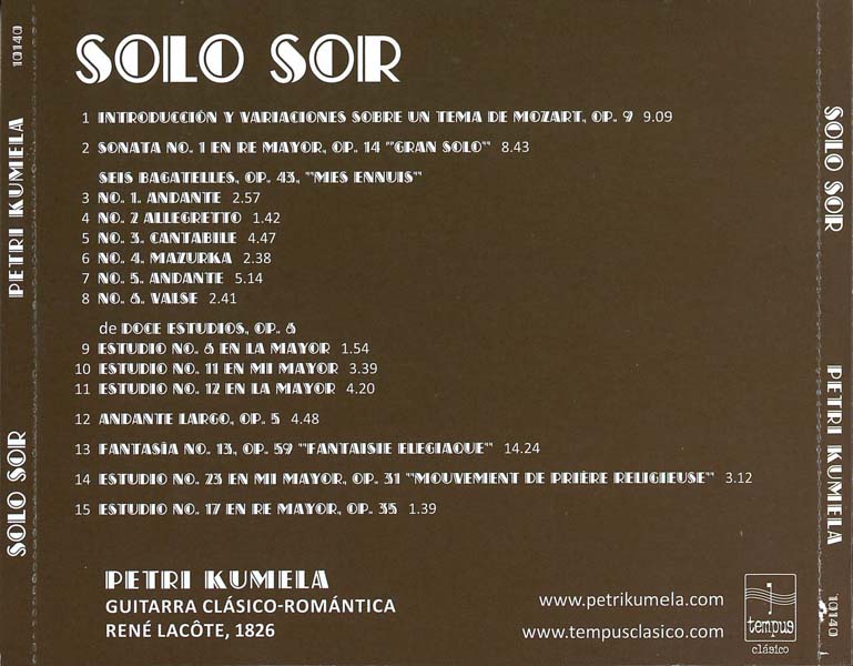Petri Kumela 佩特里・库梅拉 – 2018 – Solo Sor [10140][欧版][WAV+CUE]