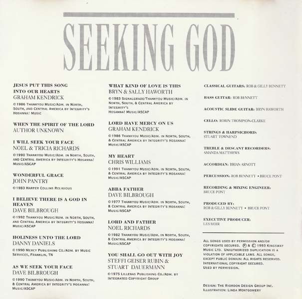 VA – 1989 – Integrity Music Interludes – Seeking God (Classical Praise Guitar) [ISD104][欧版][WAV+CUE]