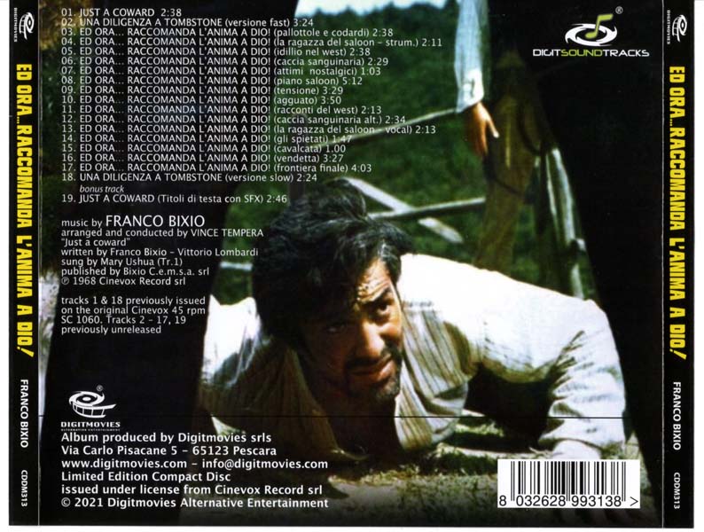 电影原声 – 1968 – Ed Ora… Raccomanda L’Anima A Dio! 现在，向上帝托付你的灵魂 (2021)[CDDM313][意大利版][WAV+CUE]