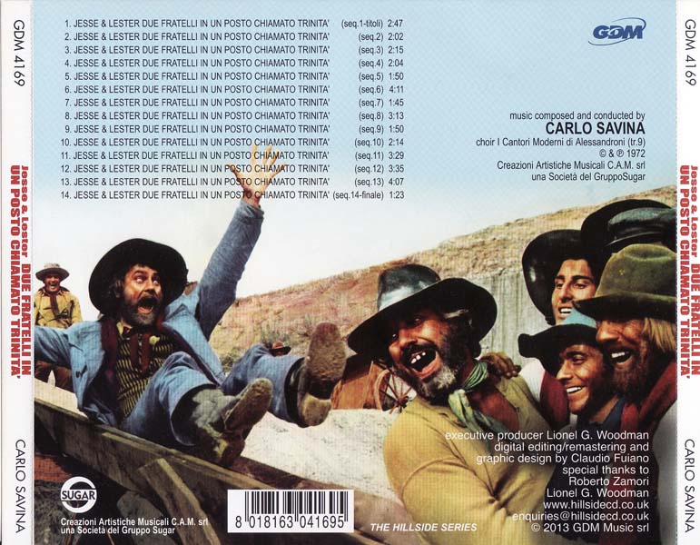 电影原声 – 1972 – Jesse E Lester Due Fratelli… 杰西与莱斯特：名叫三位一体之地的两兄弟 (2013)[GDM 4169][意大利版][WAV+CUE]
