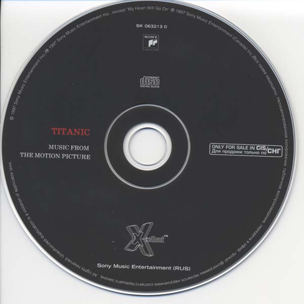 电影原声 – 1997 – Titanic 泰坦尼克号 [SK 063213 0][俄罗斯版][WAV+CUE]
