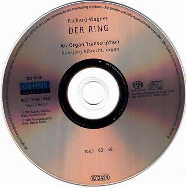 Hansjorg Albrecht – 2006 – 瓦格纳：尼伯龙根的指环，管风琴改编版 [SACD][4260034866126][欧版][ISO]