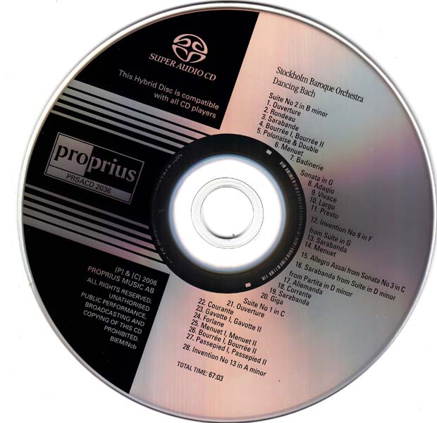 Stockholm Baroque Orchestra – 2006 – 舞动巴赫 [SACD][PRSACD 2036][瑞典版][ISO]