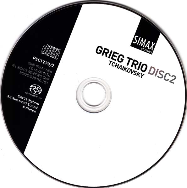 Trios Grieg – 2007 – 格里格三重奏：格里格、斯美塔那、柴可夫斯基钢琴三重奏 [SACD][PSC1279][欧版][ISO]