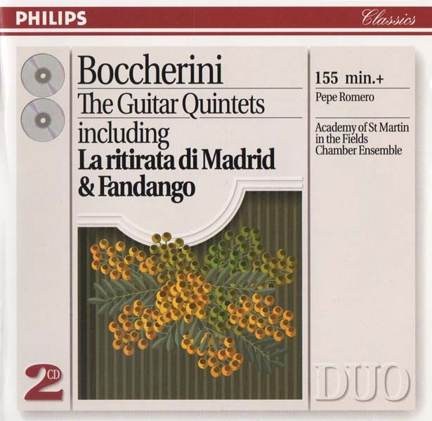 Boccherini – 1993 – The Guitar Quintets – Romero [438 769‑2][德国版][WAV-CUE]