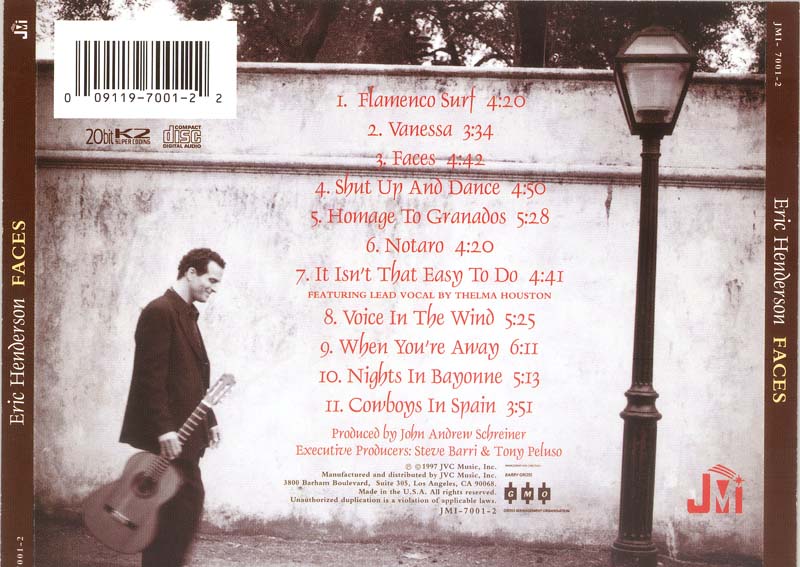Eric Henderson – 1997 – Faces [JMI‑7001‑2][美国版][WAV+CUE]