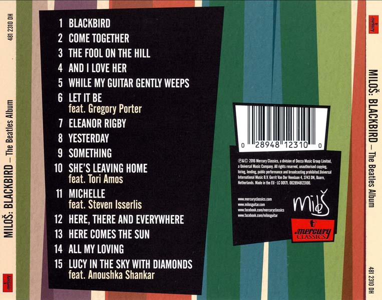 Milos Karadaglic – 2016 – Blackbird- The Beatles Album [481 2310 DH][欧版][WAV+CUE]