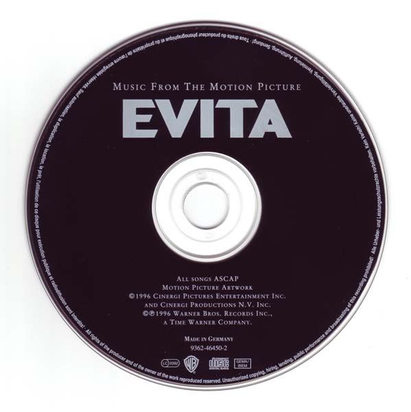 电影原声 – 1996 – Evita 贝隆夫人 [9362‑46450‑2][德国版][WAV+CUE]