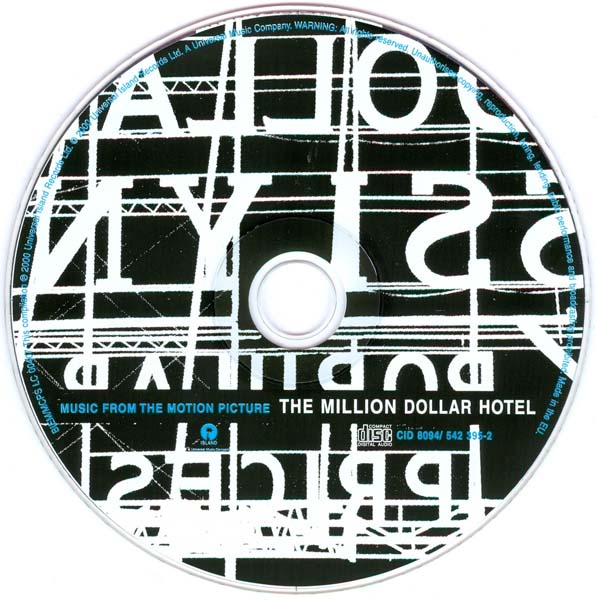 电影原声 – 2000 – The Million Dollar Hotel 百万美元酒店 [7 31454 23952 3][欧版][WAV+CUE]