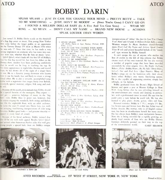 Bobby Darin 鲍比·达林 音乐专辑7张8CD[WAV+CUE]