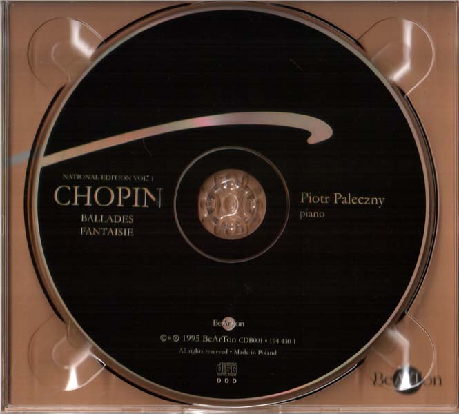 Piotr Paleczny – 1995 – 肖邦 – 叙事曲_幻想曲 [CDB001 194 430 1][波兰版][WAV+CUE]