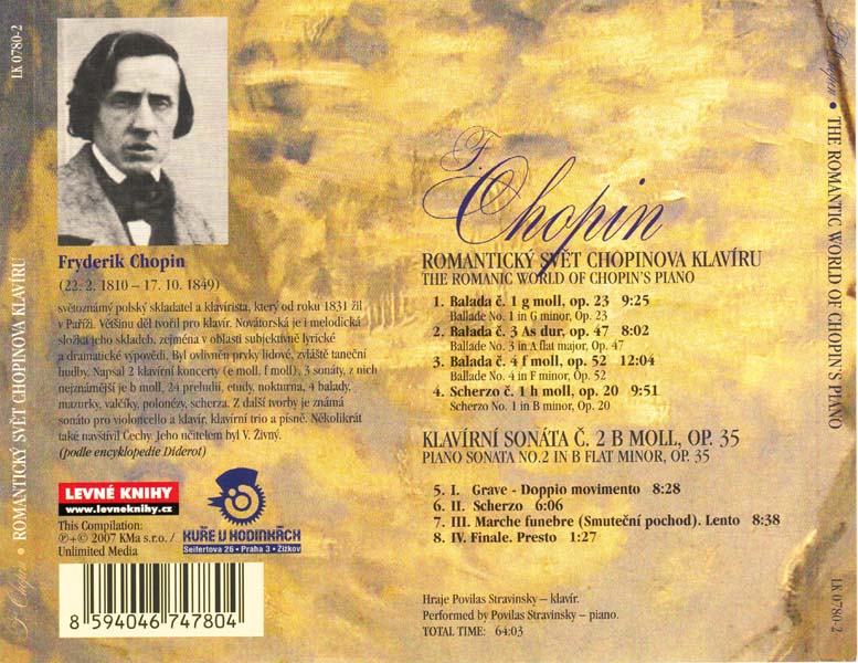 Povilas Stravinsky – 2007 – 肖邦钢琴的浪漫世界 [LK 0780-2][捷克版][WAV+CUE]