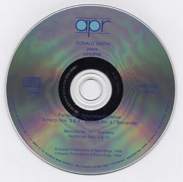 Ronald Smith – 1999 – 肖邦_钢琴作品 – [APR 5565][英国版][WAV+CUE]