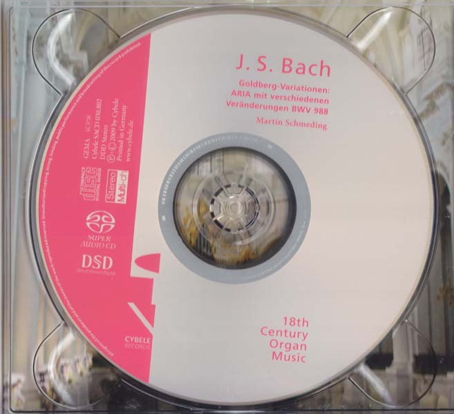 Martin Schmeding – 2009 – 约翰・塞巴斯蒂安・巴赫 – 哥德堡变奏曲 BWV 988 [SACD][CYBELE SACD 030.802][德国版][ISO]