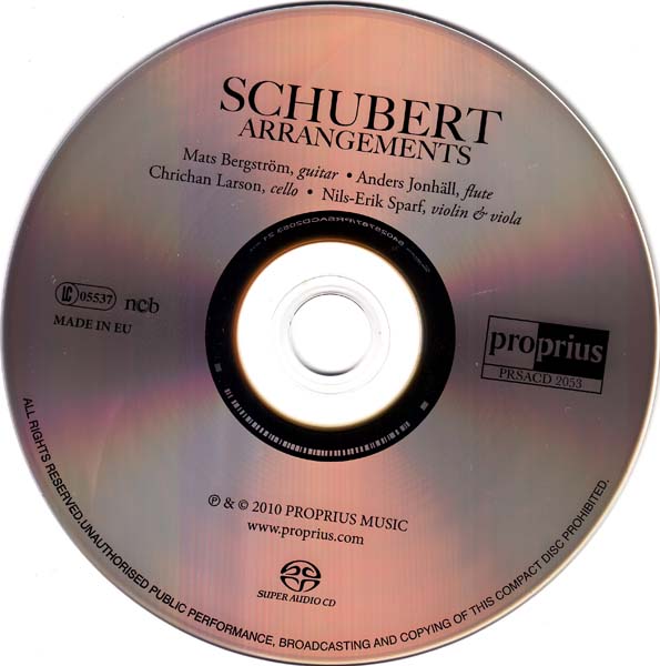 Proprius Records – 2008 – 舒伯特改编作品集 [SACD][PRSACD 2053][欧版][ISO]