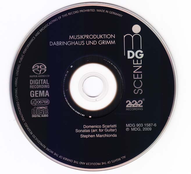 Stephen Marchionda – 2008 – 多梅尼科・斯卡拉蒂：吉他改编奏鸣曲 [SACD][MDG 903 1587-6][德国版][ISO]