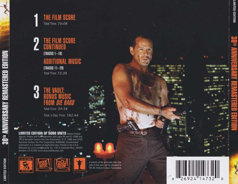 电影原声 – 1988 – Die Hard 3CD 虎胆龙威 (2018)[LLLCD1473][美国版][WAV+CUE]