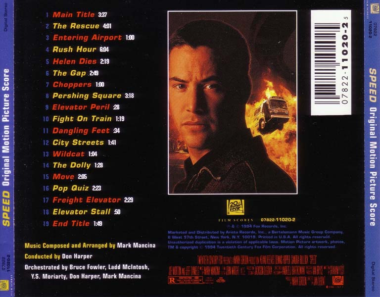 电影原声 – 1994 – Speed 生死时速 [07822 11018 2][英国版][WAV+CUE]