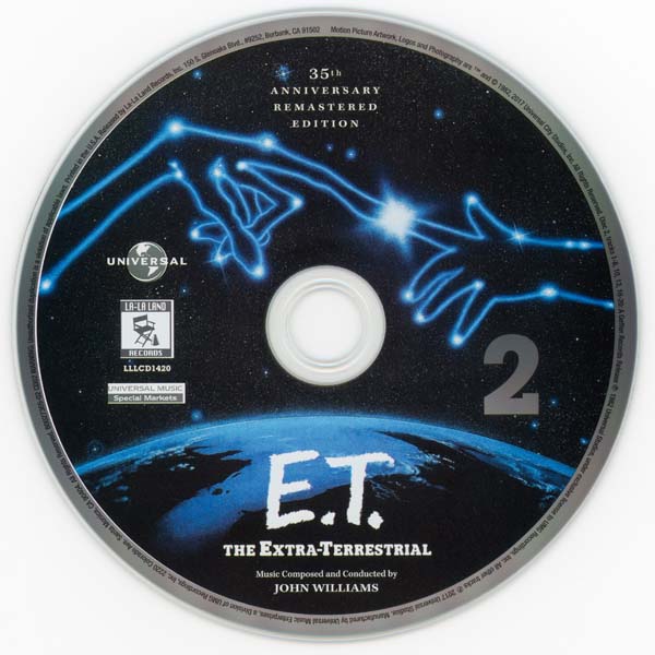 电影原声 – 2017 – E.T. the Extra-Terrestrial (35th Anniversary 2CD) E.T. 外星人 [LLLCD1420][美国版][WAV+CUE]