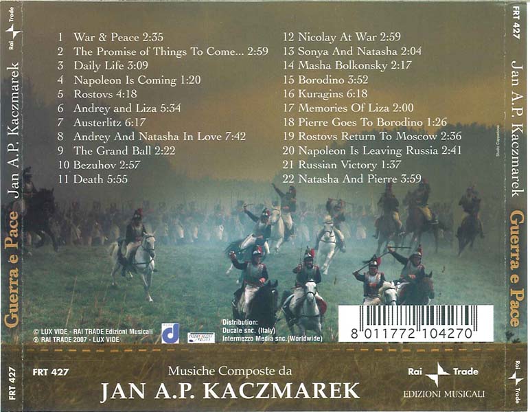 电影原声 – 2007 – Guerra e Pace (War And Peace) 战争与和平 [FRT 427][意大利版][WAV+CUE]