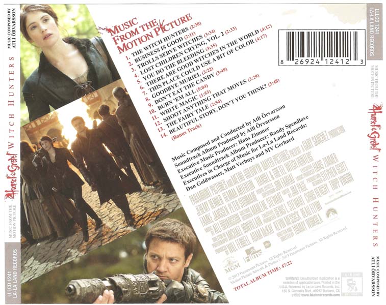 电影原声 – 2013 – Hansel and Gretel – Witch Hunters 女巫猎人 [826924124123][美国版][WAV+CUE]
