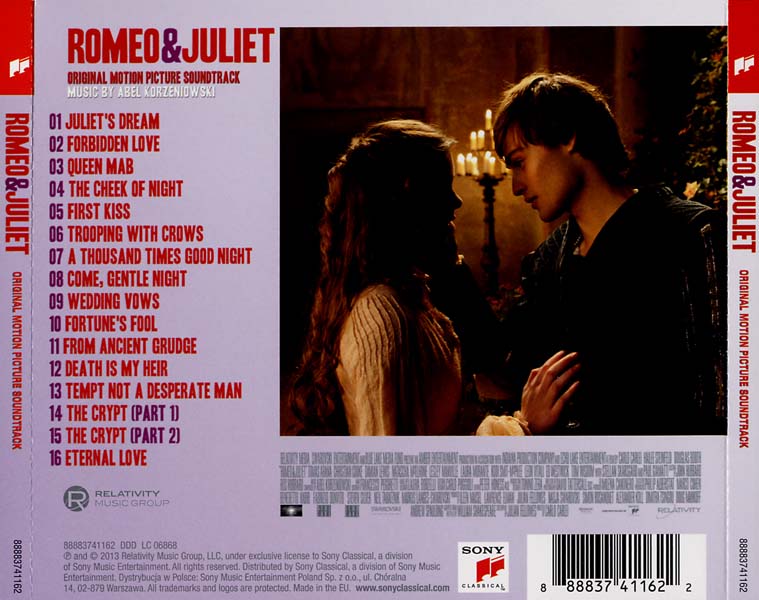 电影原声 – 2013 – Romeo & Juliet 罗密欧与朱丽叶 [88883741162][欧版][WAV+CUE]