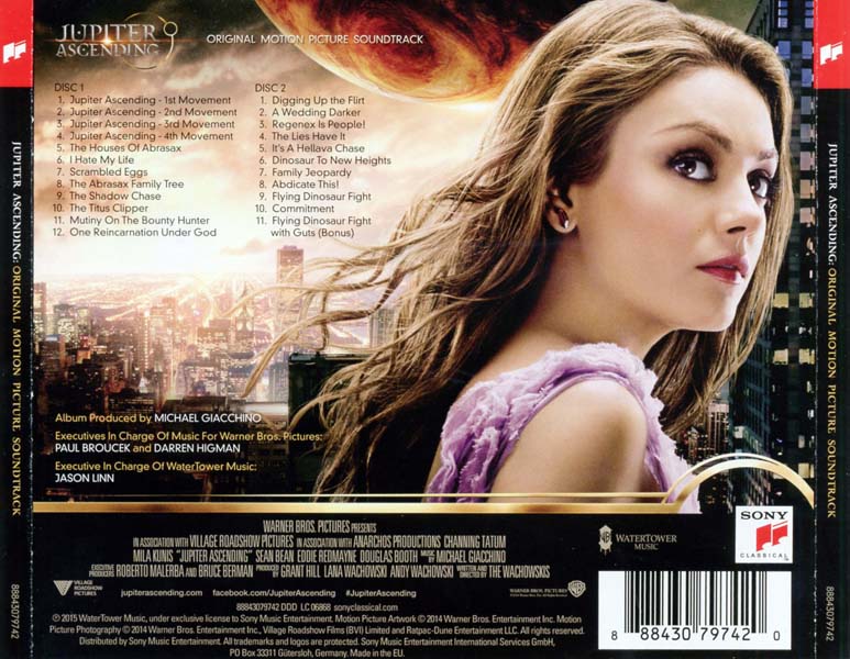 电影原声 – 2015 – Jupiter Ascending 2CD 木星上行 [07822-11020-2][欧版][WAV+CUE]