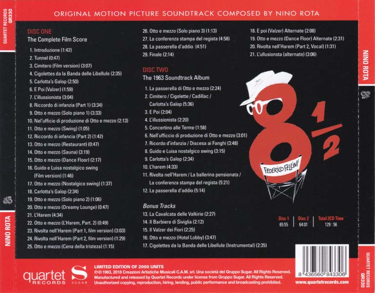 电影原声 – 2018 – 8 12 八部半 2CD [QR330][欧版][WAV+CUE]